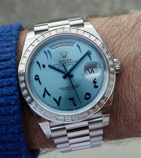 rolex arabic dial watch.